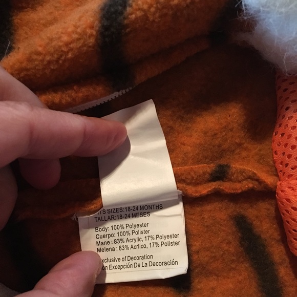 Tiger Halloween costume size 18-24 months - Picture 4 of 4